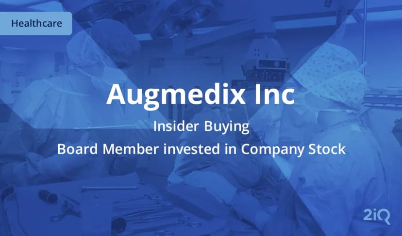 Medical Technology Company Augmedix Sees $120K Insider Stock Purchase