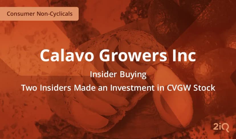 Insider Buying: The CEO Calavo Growers Just Bought $2.3 Mil Worth of Stock 