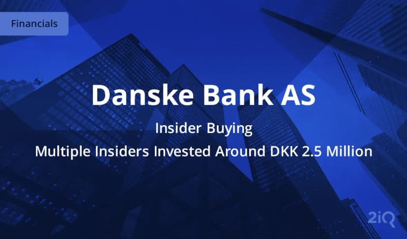 Multiple Insiders at Danske Bank AS Just Bought  Stock