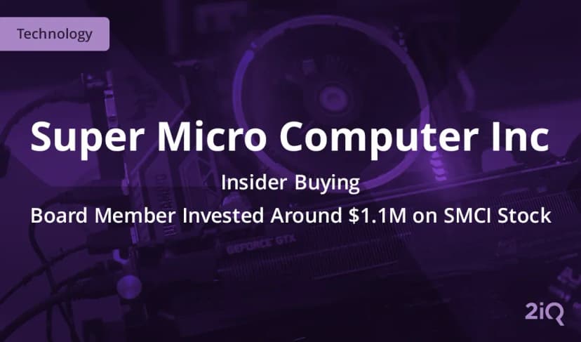 Super Micro Computer Insider Buys $1.1 Mil Worth of Stock