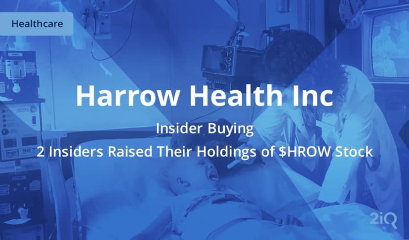 Harrow Health Sees Stock Purchases From Two Insiders