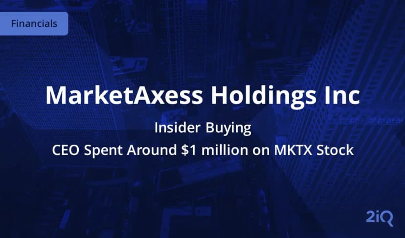 A Top-level Insider at MarketAxess Holdings Just Bought $1 Million Worth of Stock