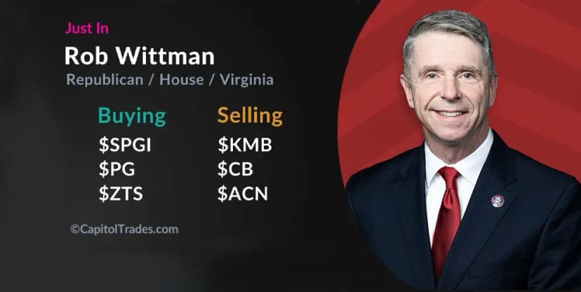 Rep. Wittman's late disclosure reveal trades & gains