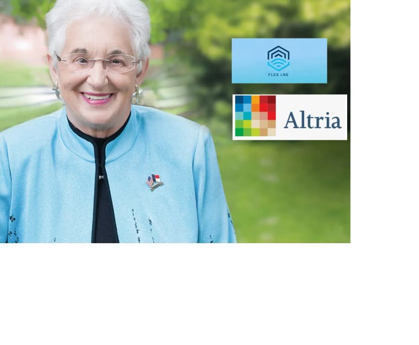 Virginia Foxx disclosed purchases in FLEX LNG and ALTRIA