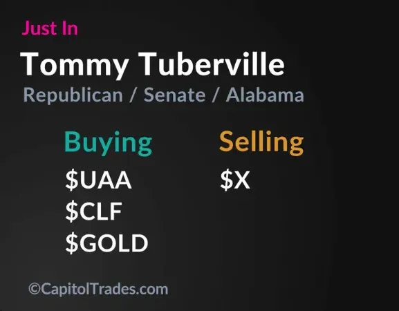 Senator Tommy Tuberville disclosed multiple trades ...