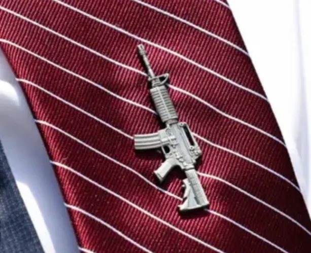 Last week, some Republican members of Congress wore these AR-15 lapel pins