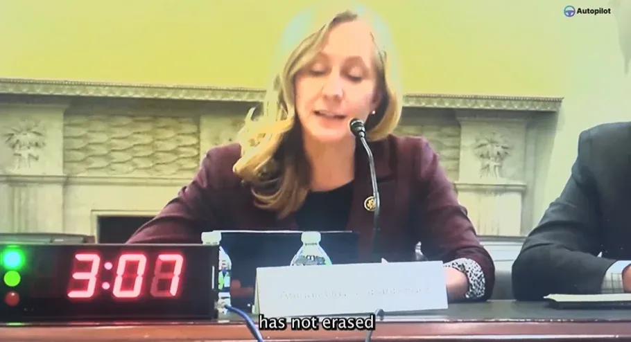 Rep. Spanberger just testified to Congress about banning politician trading