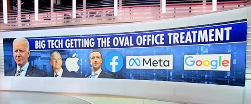 Big Tech Executives revealed to have frequent meetings with POTUS