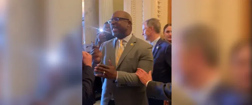 Rep. Jamaal Bowman fervently called for action against Gun Violence