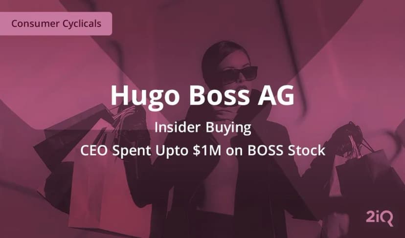 Insider Buying: Hugo Boss CEO Buys $1 Million Worth of Stock