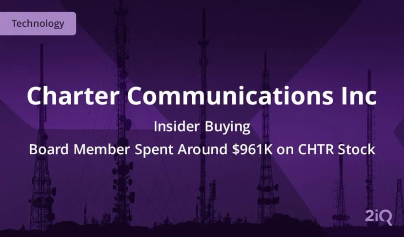 Charter Communications Insider Buys $961k Worth of Stock