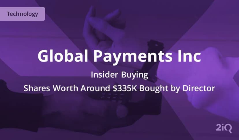 Global Payments Insider Buys $335k Worth of Stock