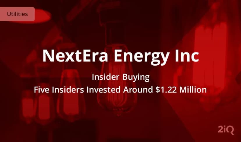 Five Insiders at NextEra Energy Inc Just Bought Stock