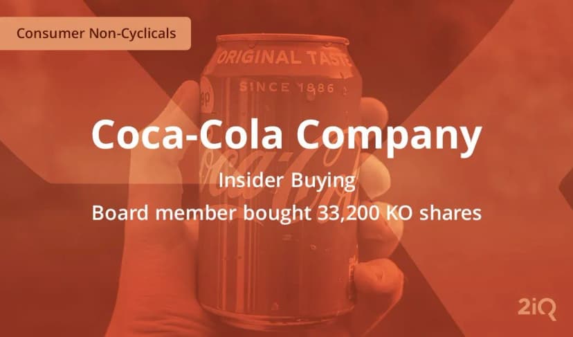 Coca-Cola insider buys $2 million worth of stock