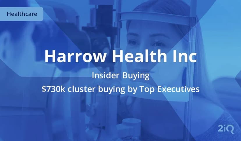 Harrow Health Sees Cluster Buying From Insiders After Landmark Deal