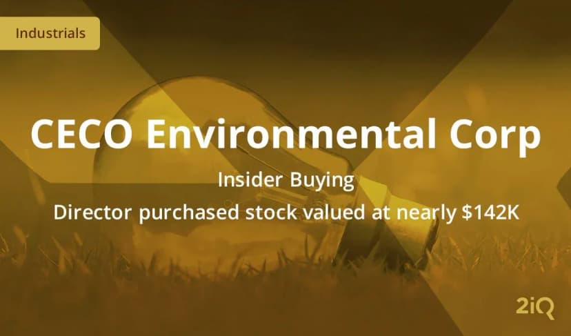 CECO Environmental Corp sees insider buying after guidance raise