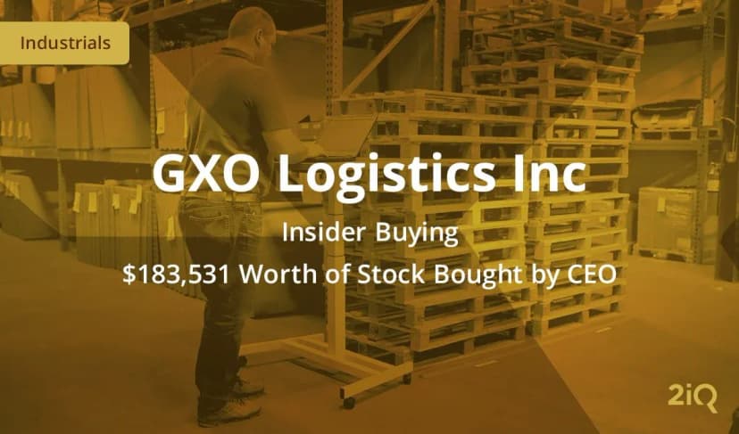 Insider Buying: GXO Logistics CEO Buys $183k Worth of Stock