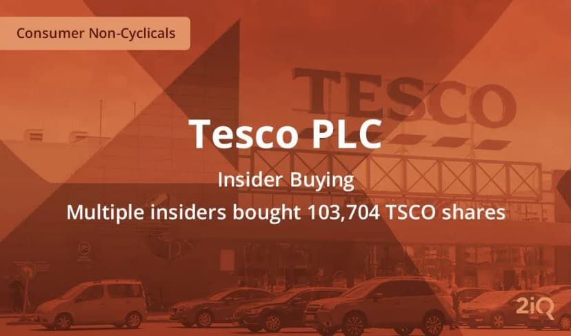 Multiple insiders at Tesco PLC buy stock