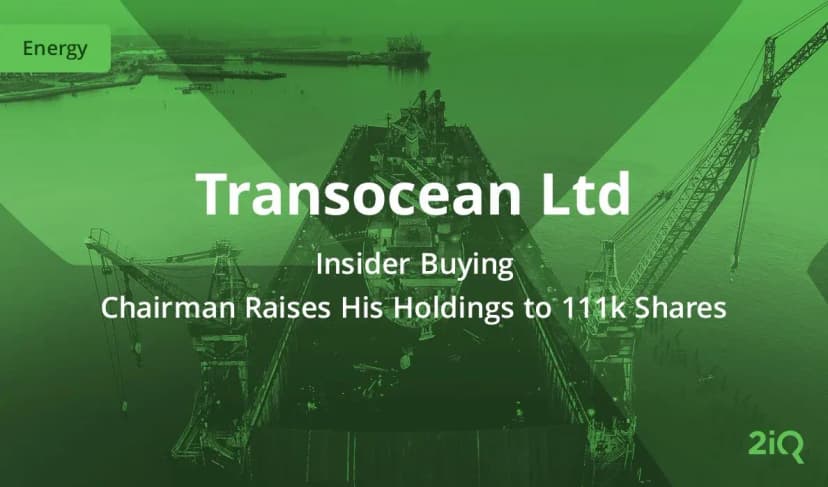 Transocean (Rig:Us) Insider Buys 50,000 Shares Amid Strength in the Offshore Drilling Market