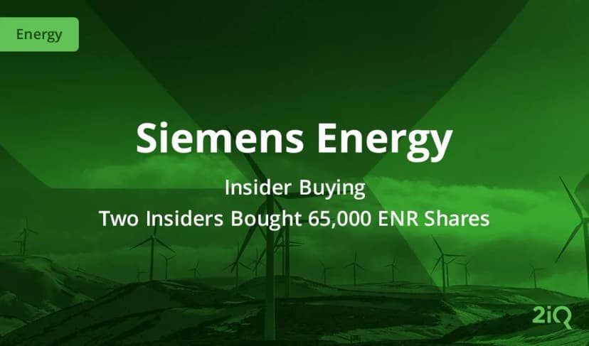 Siemens Energy Insiders Are Buying Stock