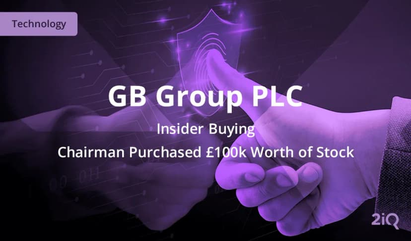 Insider Buying: The Chairman of GBG Just Bought £100k Worth of Stock