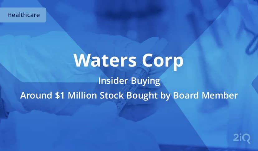 An Insider at Waters Corp Just Bought $1 Million Worth of Stock