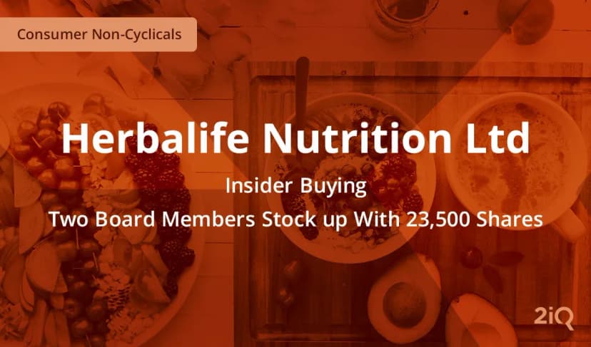 Two Herbalife Nutrition Insiders Buy Stock After Better-than-expected Earnings