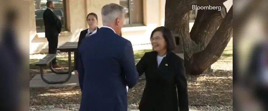 In a historic first, Taiwan's President met US House Speaker Kevin McCarthy