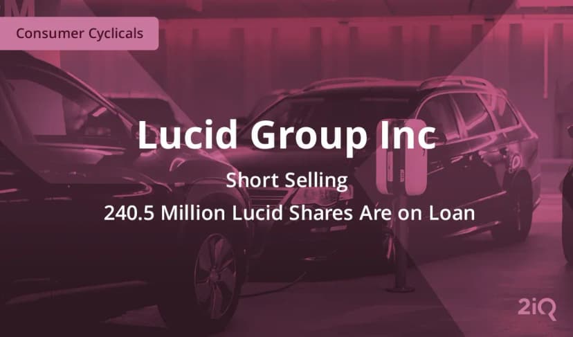 Short Sellers Continue to Target EV Maker Lucid Group