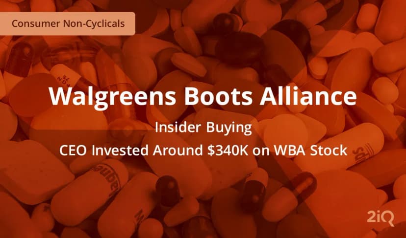 Walgreens Boots Alliance Sees First Insider Stock Purchase Since 2019