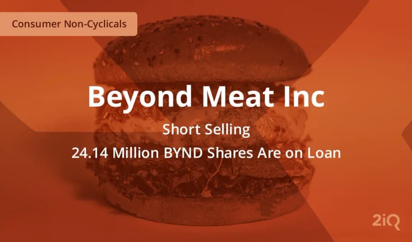 Beyond Meat Stock Still Has a Very High Level of Short Interest