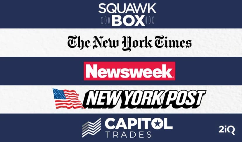 NYT, CNBC, and Newsweek Global Reporting Underpinned by Capitol Trades’ Data