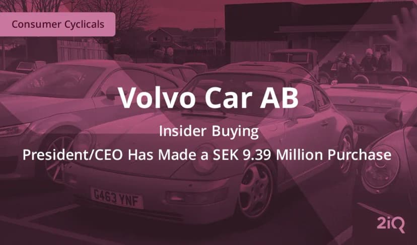 The CEO of Volvo Car AB Just Bought $900K Worth of Stock