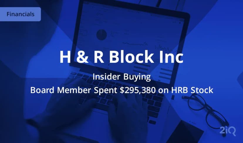 An Insider at H & R Block Just Bought $295k Worth of Stock