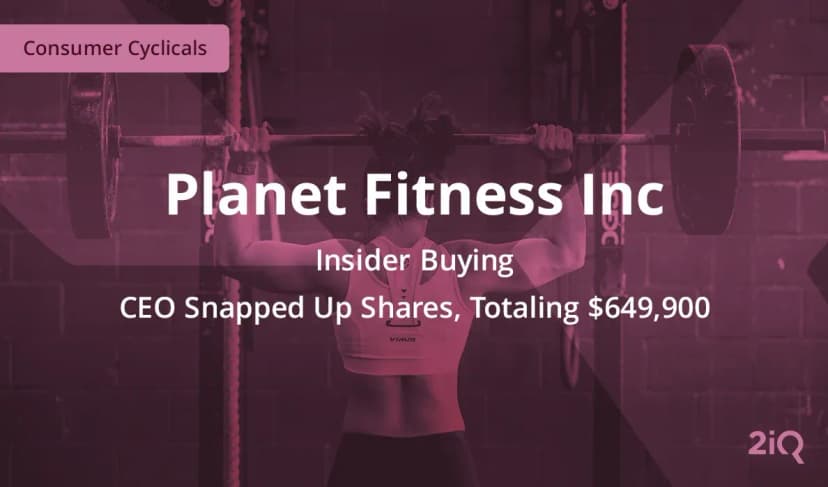 Insider buying: The CEO of Planet Fitness Just Made a Large Stock Purchase